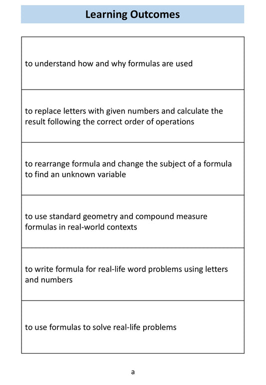 Functional Skills Maths Level 2 - Formula Workbook