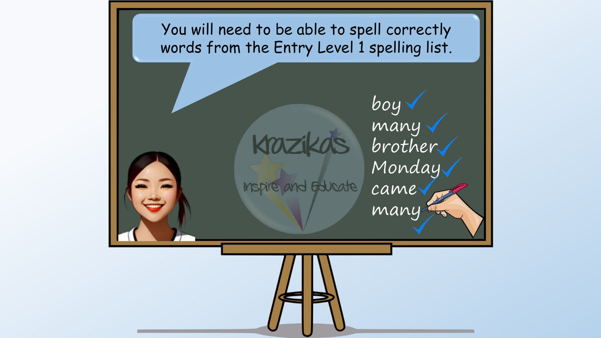 English Functional Skills - Entry Level 1 - Writing Powerpoint Lesson