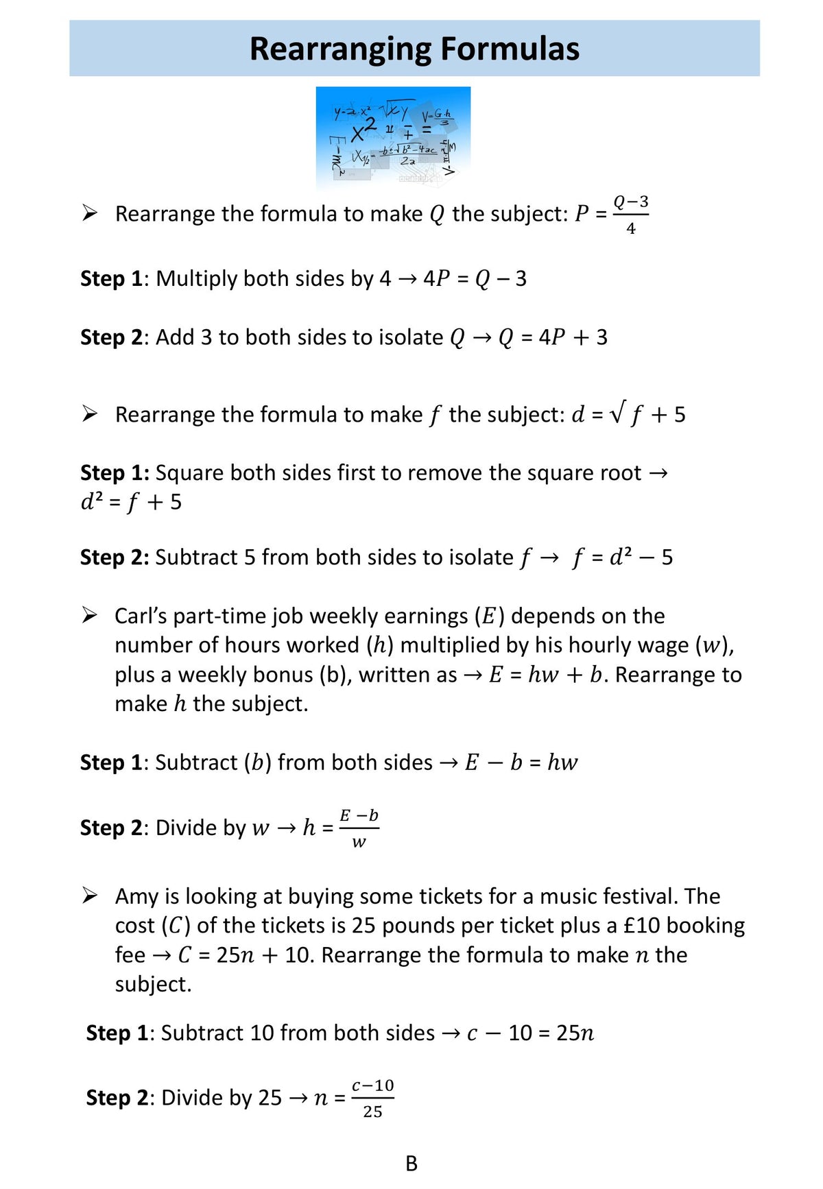 Functional Skills Maths Level 2 - Formula Workbook