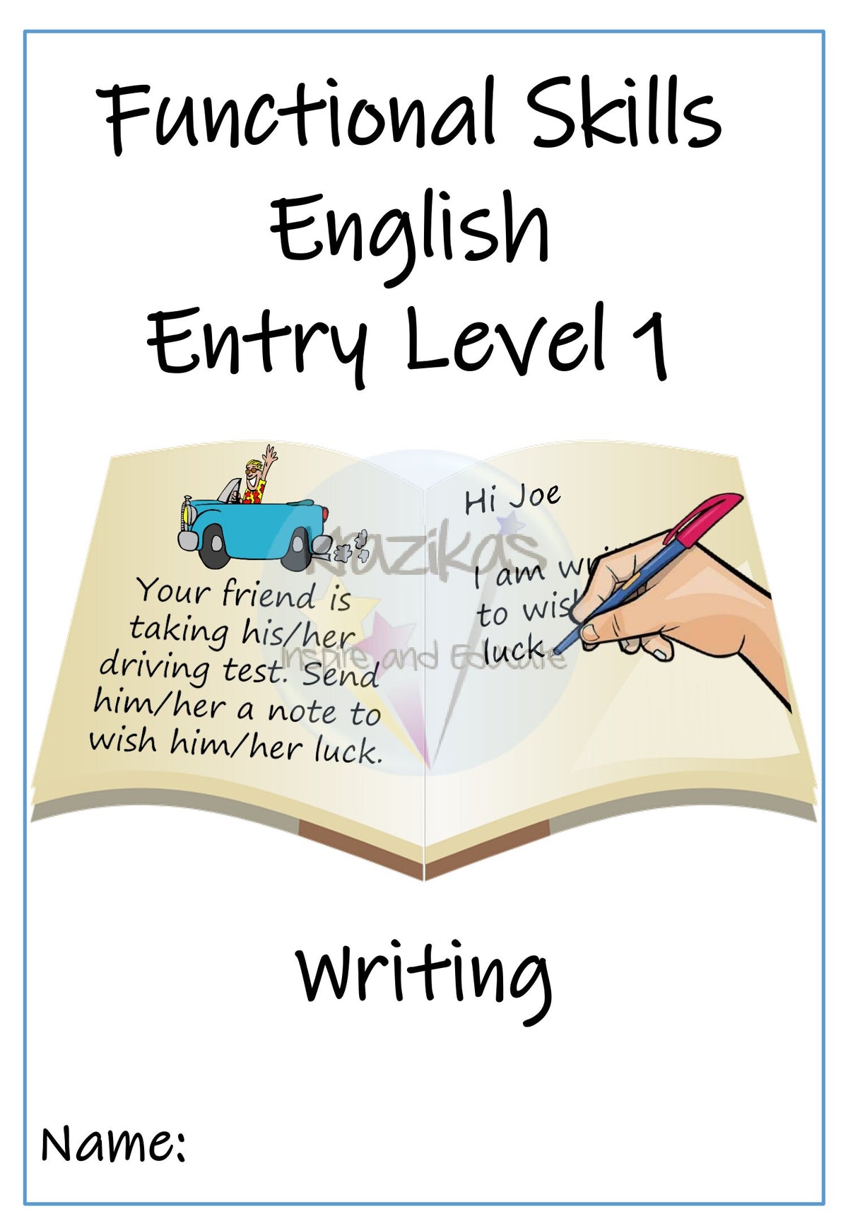 English Functional Skills Entry Level 1 Writing Workbook